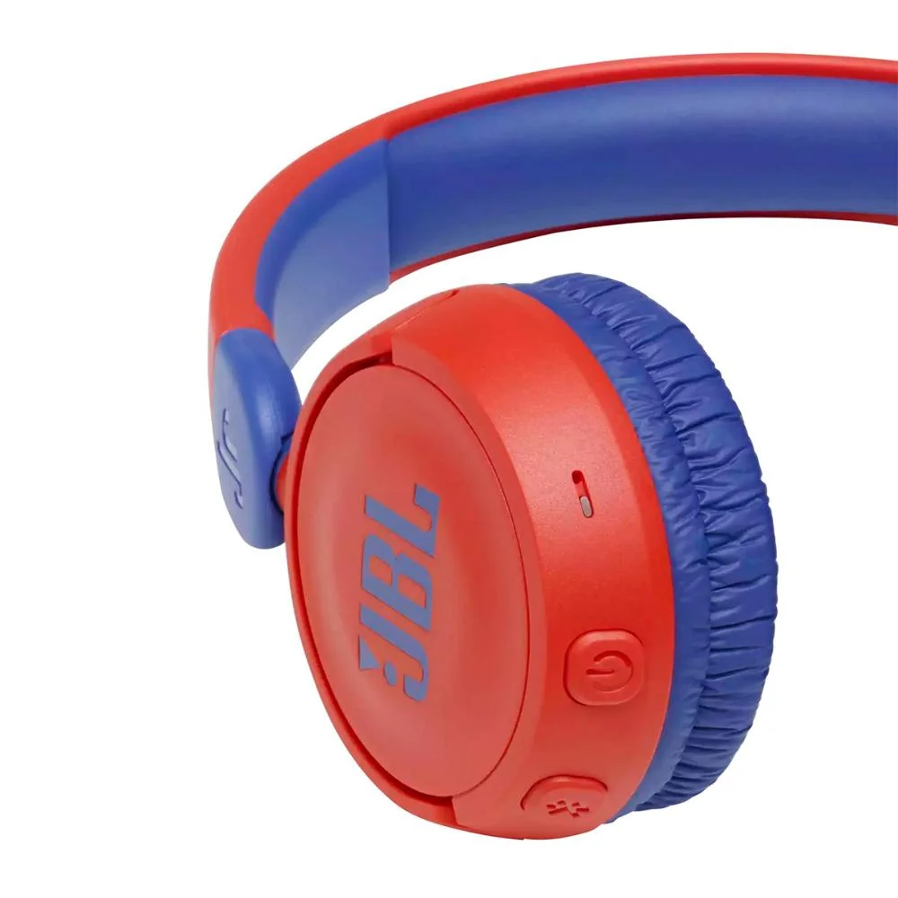 Headphone Infantil Bluetooth Wireless JBL JR310, com Microfone Vermelho