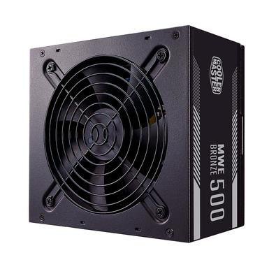 Fonte, MWE, 500W, Cooler Master, PFC Ativo 80 Plus Bronze Com Cabo Padrão Brasileiro - MPE-5001-ACAAB-BR.