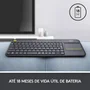 Teclado Sem Fio Logitech K400 Plus Wireless Touch Smart Tv