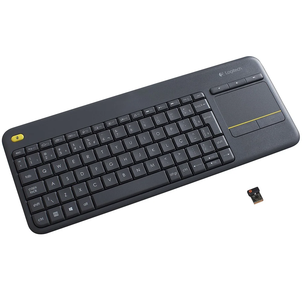 Teclado Sem Fio Logitech K400 Plus Wireless Touch Smart Tv Teclado Sem Fio Logitech K400 Plus Wireless Touch Smart Tv