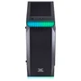 Gabinete Gamer, Vx Gaming Borealis,b Janela Acrílica, Preto,  Frontal Com Fita Led Rgb