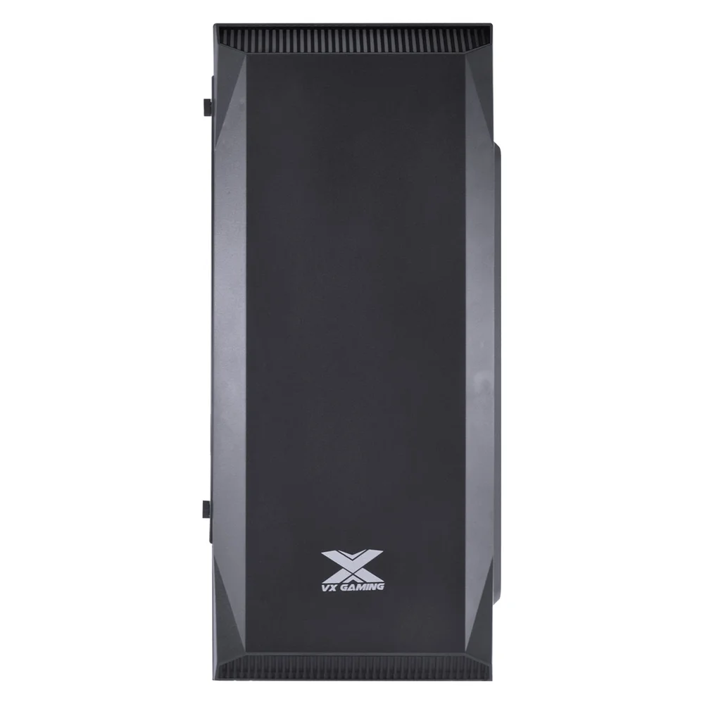 Gabinete Gamer, Vx Gaming Borealis,b Janela Acrílica, Preto,  Frontal Com Fita Led Rgb