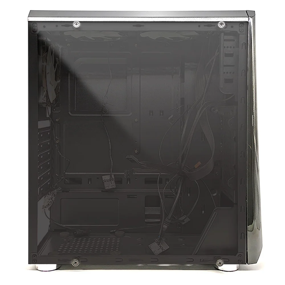 Gabinete Gamer Oex Gh200 Game Shelter, Preto, Mid Tower, RGB, Com Fan, Lateral Em Vidro Gabinete Gamer Oex Gh200 Game Shelter, Preto, Mid Tower, RGB, Com Fan, Lateral Em Vidro