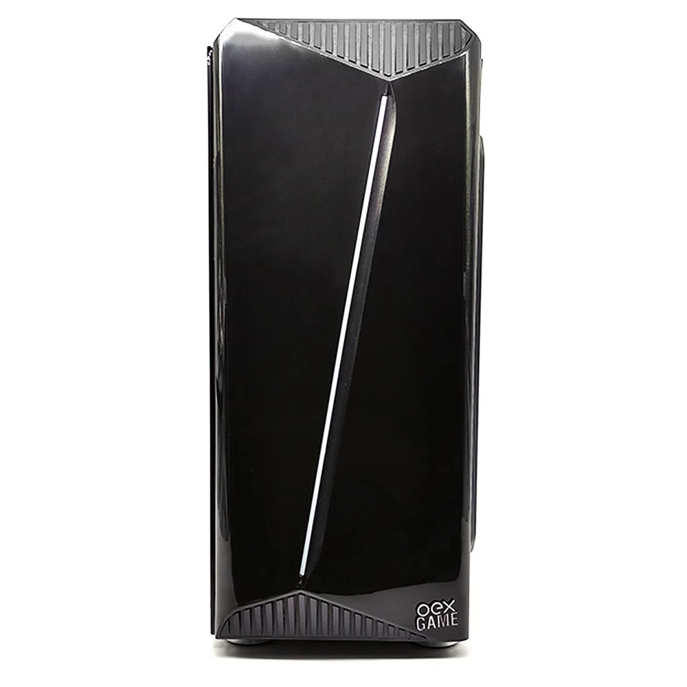 Gabinete Gamer Oex Gh200 Game Shelter, Preto, Mid Tower, RGB, Com Fan, Lateral Em Vidro Gabinete Gamer Oex Gh200 Game Shelter, Preto, Mid Tower, RGB, Com Fan, Lateral Em Vidro