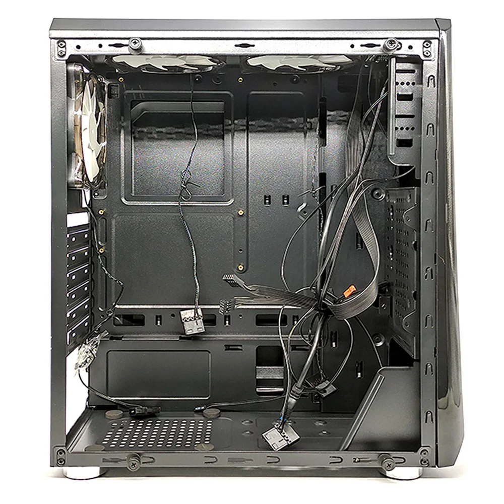 Gabinete Gamer Oex Gh200 Game Shelter, Preto, Mid Tower, RGB, Com Fan, Lateral Em Vidro Gabinete Gamer Oex Gh200 Game Shelter, Preto, Mid Tower, RGB, Com Fan, Lateral Em Vidro