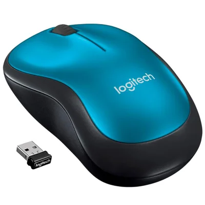 Imagem do produto Mouse sem Fio Logitech M185 Azul em Kabum