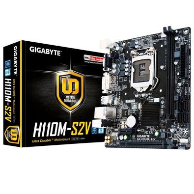 Placa Mãe Gigabyte H110m-s2v, Intel, Socket Lga 1151, DDR4