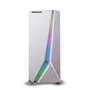 Gabinete Gamer Maxracer, Led RGB, Lateral Vidro Temperado, 1 Cooler, Branco