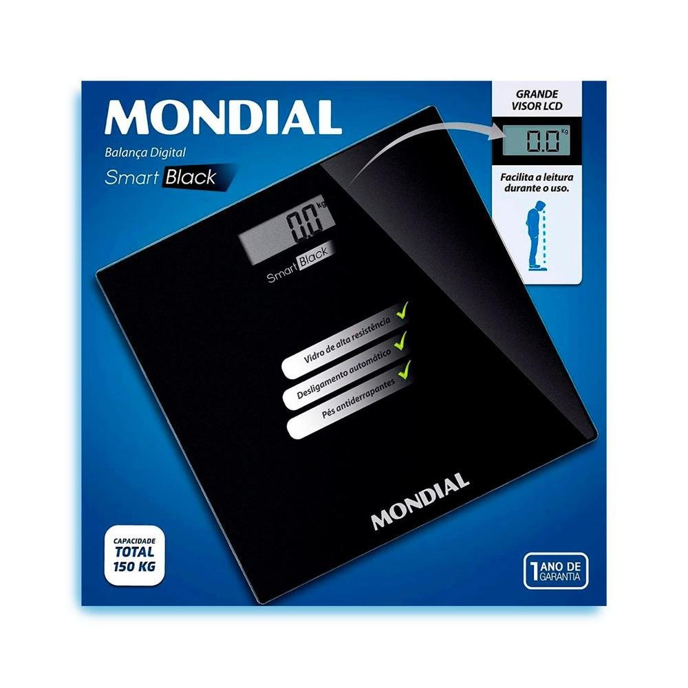 Balança Digital Mondial Smart, Black, Bl-05, Bivolt