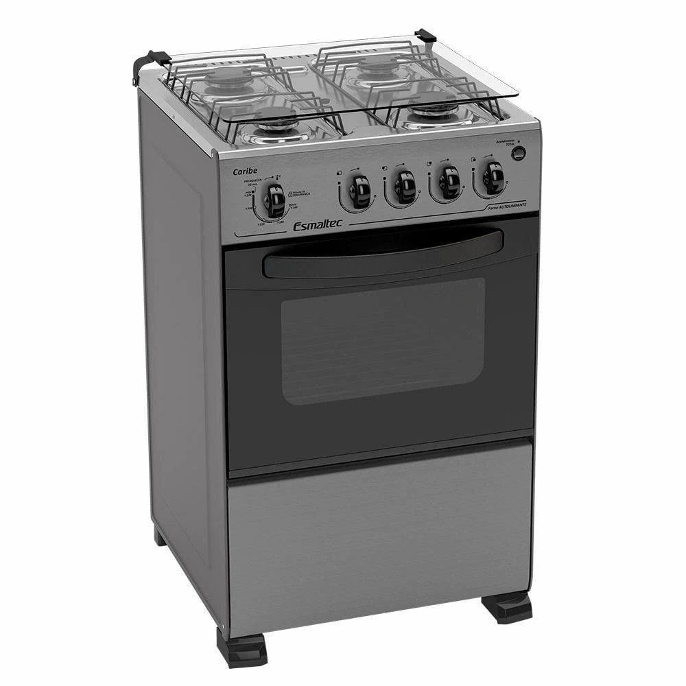 Fogão De Piso 4 Bocas Caribe Com Forno 53,2 L Esmaltec Fogão De Piso 4 Bocas Caribe Com Forno 53,2 L Esmaltec