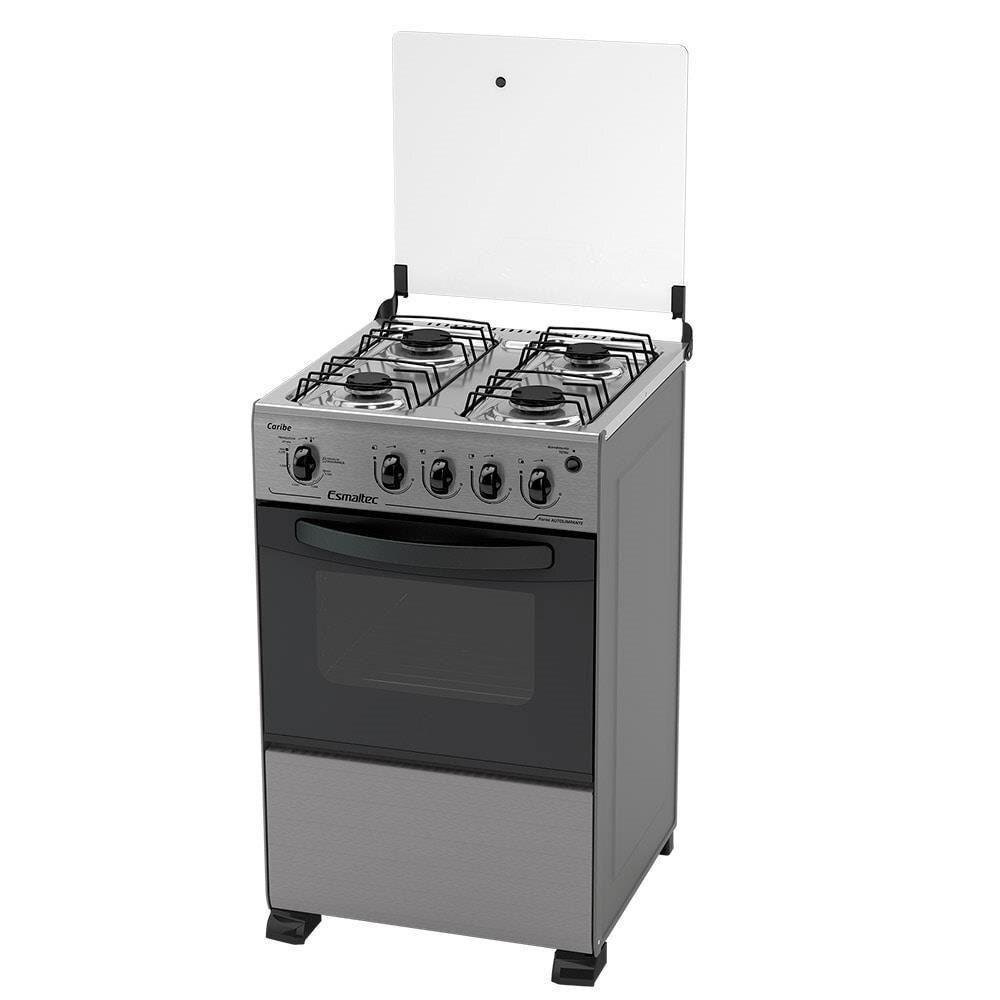 Fogão De Piso 4 Bocas Caribe Com Forno 53,2 L Esmaltec Fogão De Piso 4 Bocas Caribe Com Forno 53,2 L Esmaltec