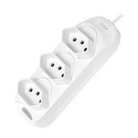 Tomada Múltipla Tm100 3 Tomadas Branco 1 Un Oex