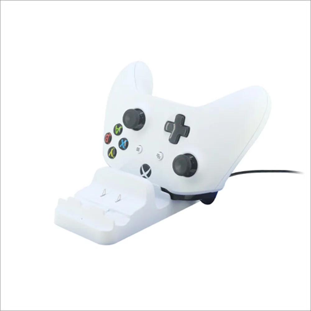Base Carregadora Dobe, Para Controle Xbox One, 2 Baterias, Branco