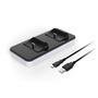 Carregador Dobe  Dock Duplo, De Controle Playstation 5, 600mA, 2 Portas USB, Preto e Branco