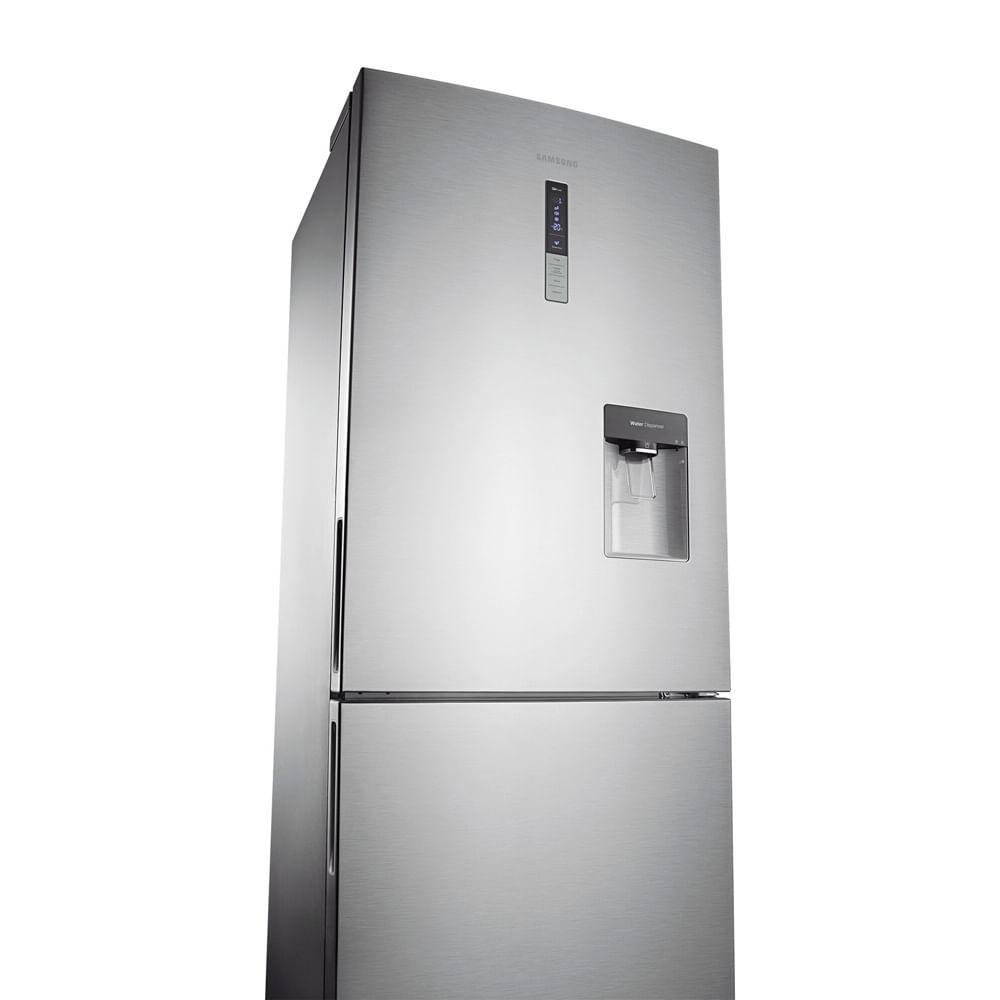 Geladeira Samsung Barosa 432L, Frost Free, 1 Porta, Água na Porta, 220V, Inox Look - RL4363RBA