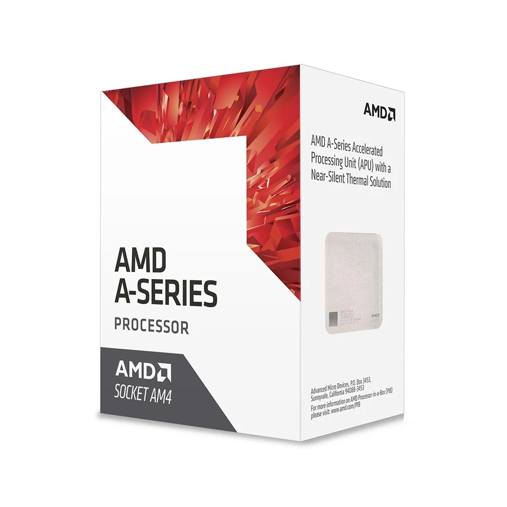 Processador AMD A10 9700 Bristol Ridge, 3.5GHz (3.8GHz Max Turbo), Cache 2MB, AM4, DDR4 - AD9700AGABBOX Processador AMD A10 9700 Bristol Ridge, 3.5GHz (3.8GHz Max Turbo), Cache 2MB, AM4, DDR4 - AD9700AGABBOX