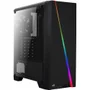 Gabinete AeroCool Cylon Mid Tower, RGB LED, ATX, Lateral de Acrílico, Preto - 63858