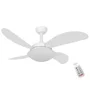 Ventilador Ventax Fresh Air 4pás Branco 127v Controle Remoto