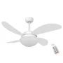 Ventilador De Teto Volare Branco Fosco Vr42 Fly Branco 127V e Controle Remoto
