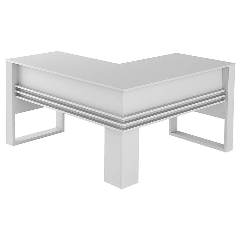 Mesa Para Escritório Angular Me4145 Tecno Mobili Branco