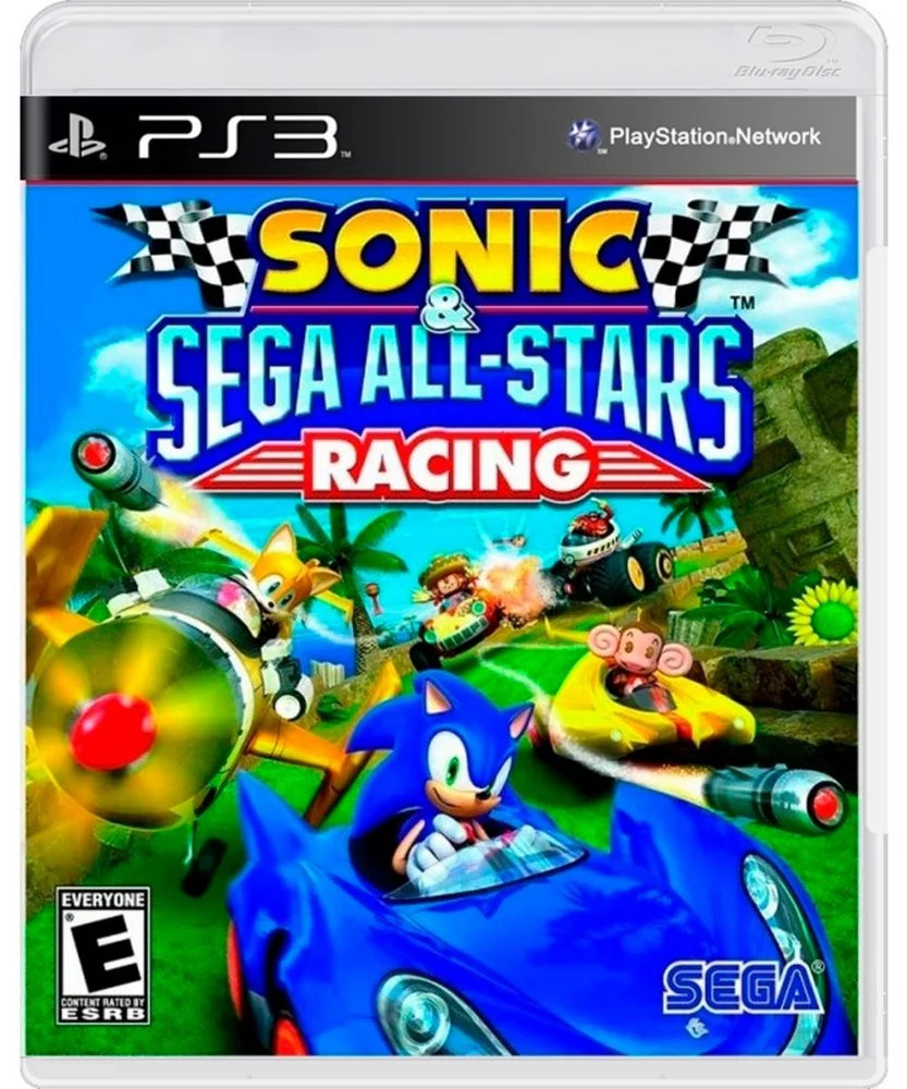 Jogo Sonic & Sega: All-stars Racing - Ps3 Jogo Sonic & Sega: All-stars Racing - Ps3