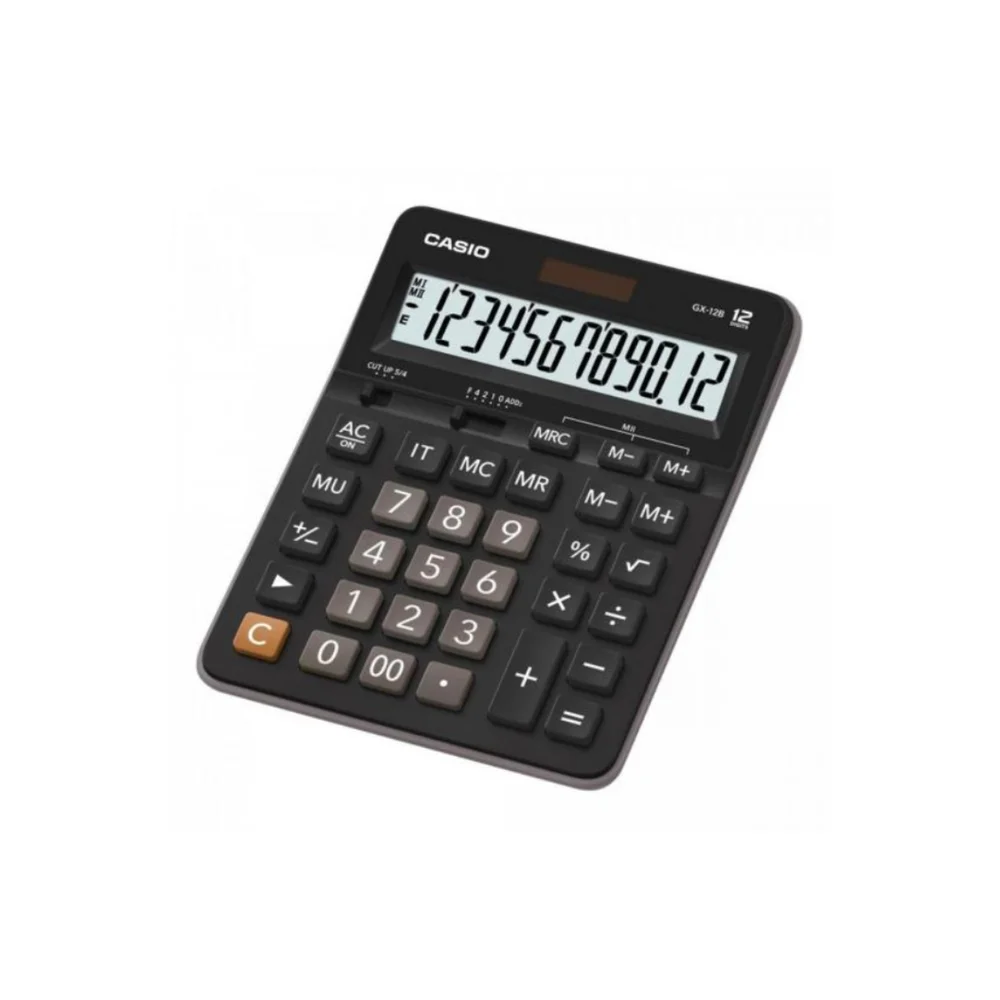 Calculadora de Mesa Casio, 12 Dígitos, Preta - GX-12B