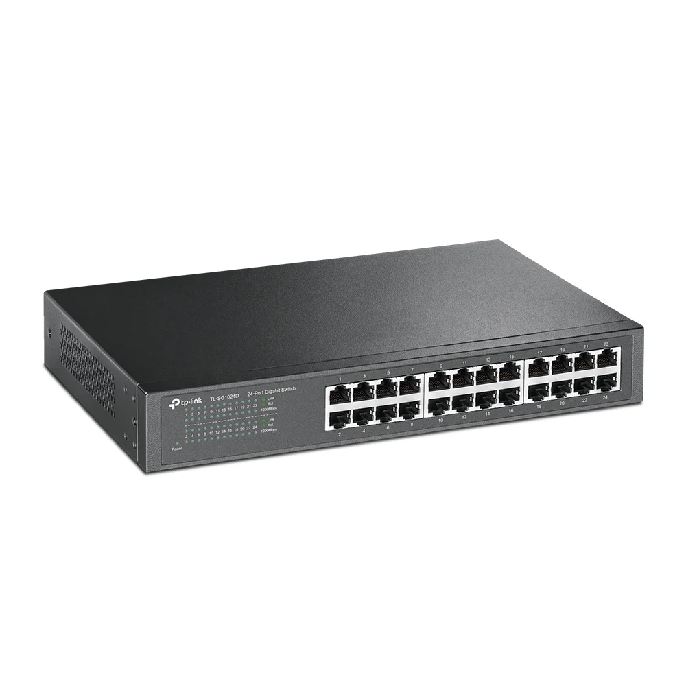 Switch Tp-link Gigabit 24 Portas Auto Mdi/mdix Rack - Tl-sg1024d