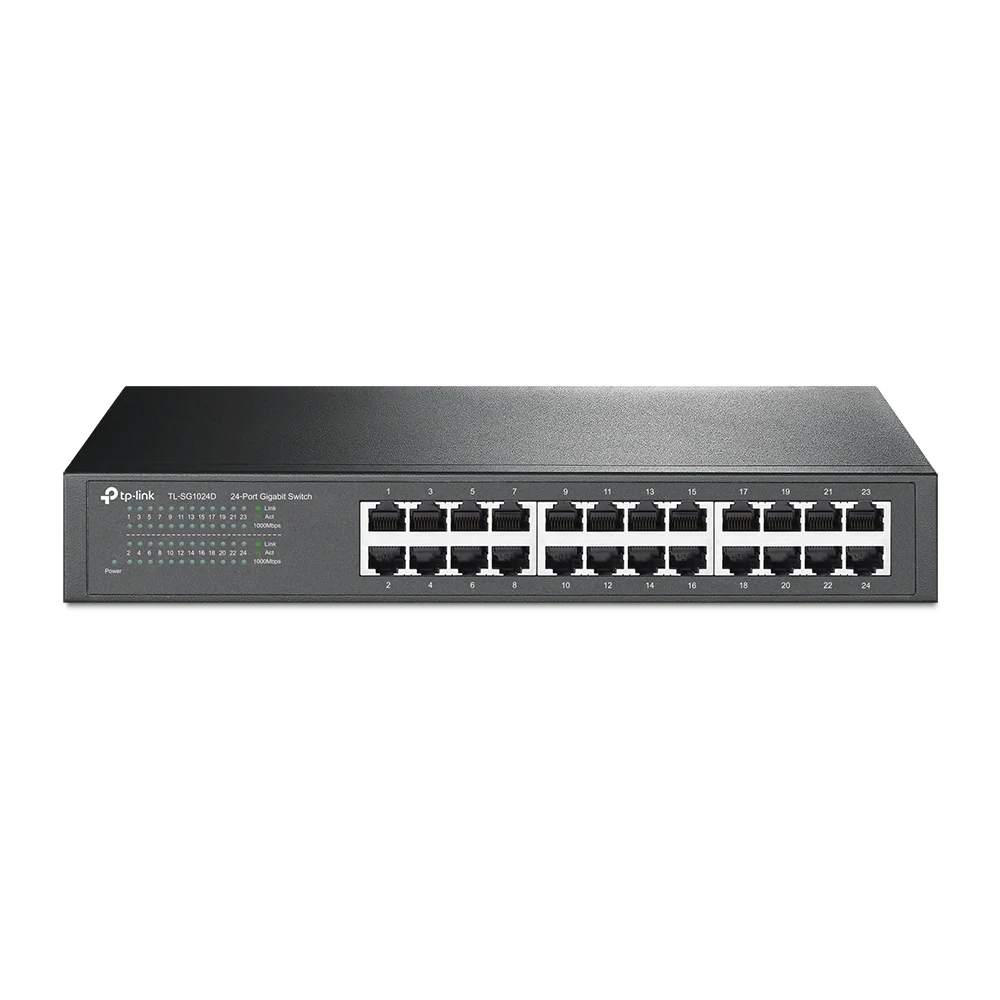 Switch Tp-link Gigabit 24 Portas Auto Mdi/mdix Rack - Tl-sg1024d