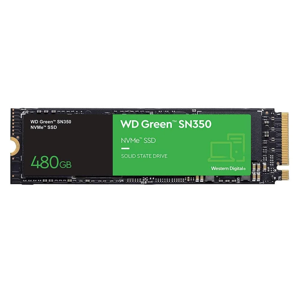 SSD WD Sn350 480GB, M.2 2280, Nvme, Pcie, Leitura 2400MB/S, Gravação 1900MB/S - Wds480g2g0c SSD WD Sn350 480GB, M.2 2280, Nvme, Pcie, Leitura 2400MB/S, Gravação 1900MB/S - Wds480g2g0c