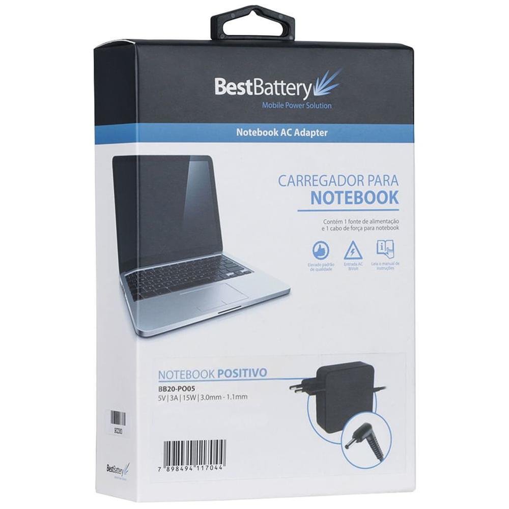 Fonte Carregador Bestbattery Para Notebook Positivo 5v Pino Fino 15 Watts 3a - view 3