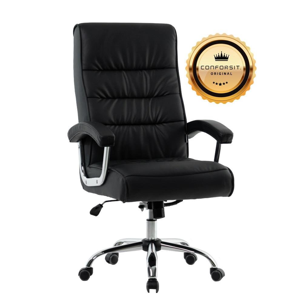 Cadeira Office Conforsit Presidente Genebra, Mola Ensacada, Preta - 4650 Cadeira Office Conforsit Presidente Genebra, Mola Ensacada, Preta - 4650