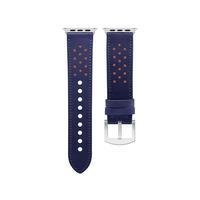 Pulseira Apple Watch Premium 38/40 Mm Geonav Wbl40mb - Couro Azul E Laranja