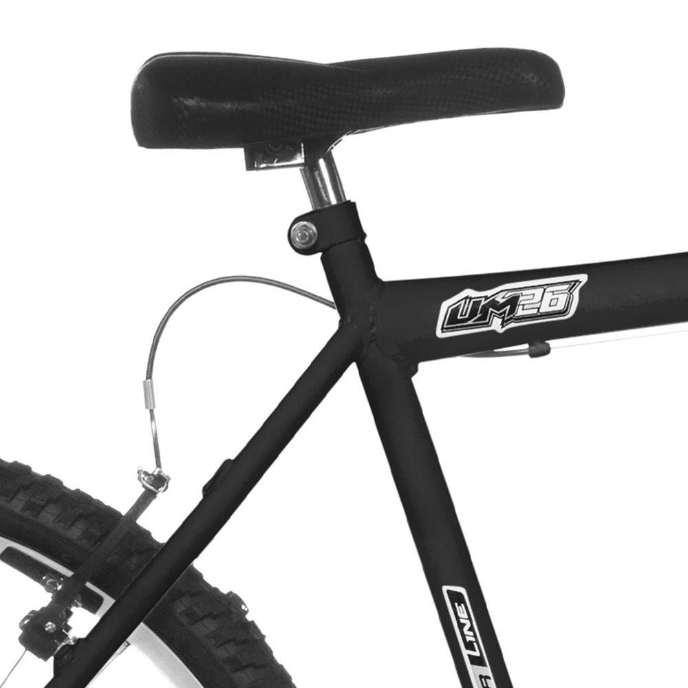 Bicicleta Ultra Bikes Aro 26 Masculina Bicolor Freio V Break Preto Fosco, Branco Bicicleta Ultra Bikes Aro 26 Masculina Bicolor Freio V Break Preto Fosco, Branco