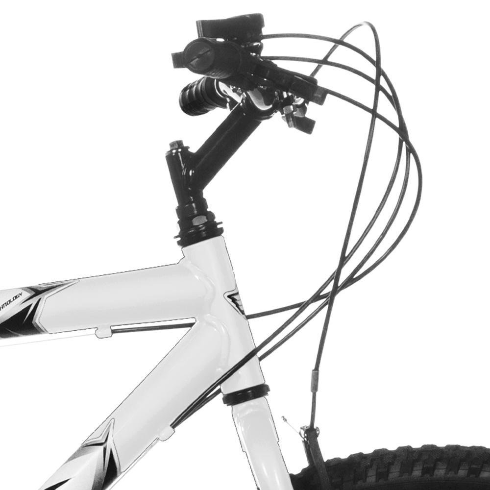 Bicicleta Ultra Bikes Aro 26 Masculina Bicolor Freio V Break Preto Fosco, Branco Bicicleta Ultra Bikes Aro 26 Masculina Bicolor Freio V Break Preto Fosco, Branco