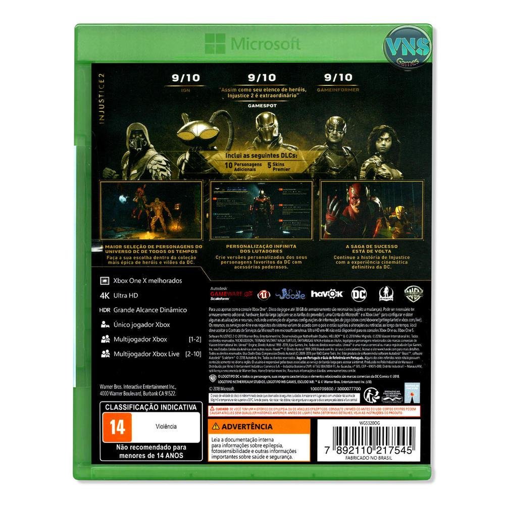Injustice 2 Legendary Edition para Xbox One - Warner Injustice 2 Legendary Edition para Xbox One - Warner