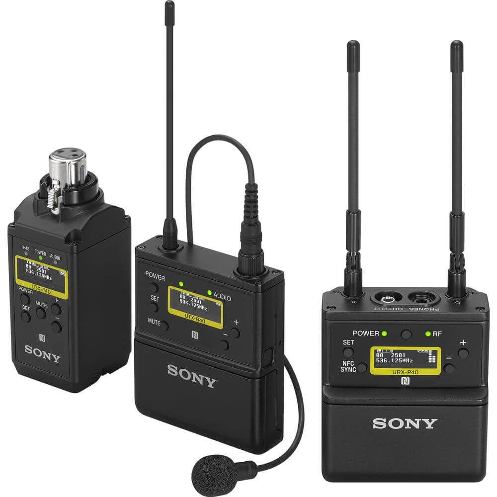 Sistema Wireless Sony Uwp-d26 De Microfone De Lapela Sem Fio 2 Transmissores E Montagem Em Câmera