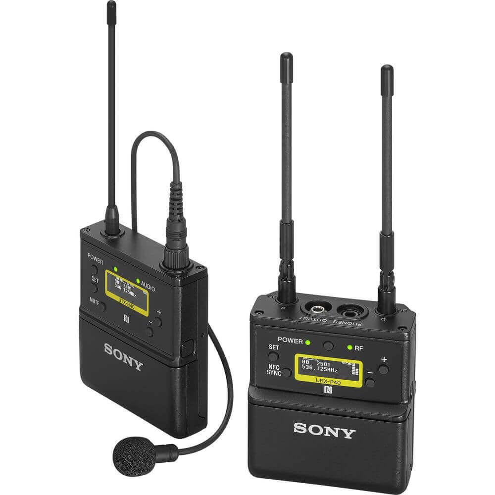 Sistema Wireless Sony Uwp-d26 De Microfone De Lapela Sem Fio 2 Transmissores E Montagem Em Câmera