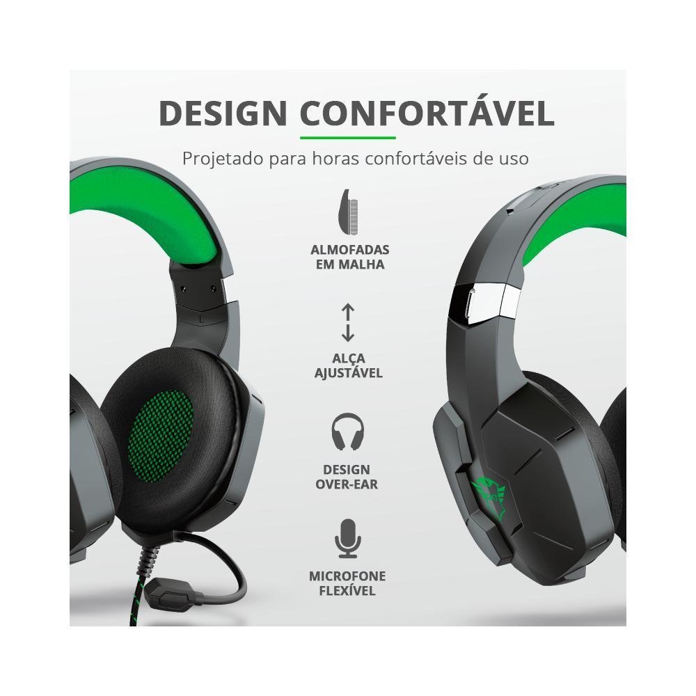 Headset Trust Carus Gxt 323x KaBuM