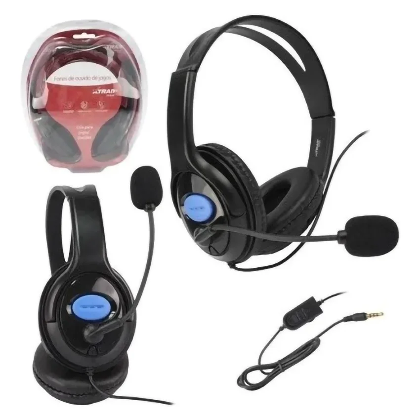 Fone Gamer Com Fio Xtrad XD536 Para Ps4 KaBuM