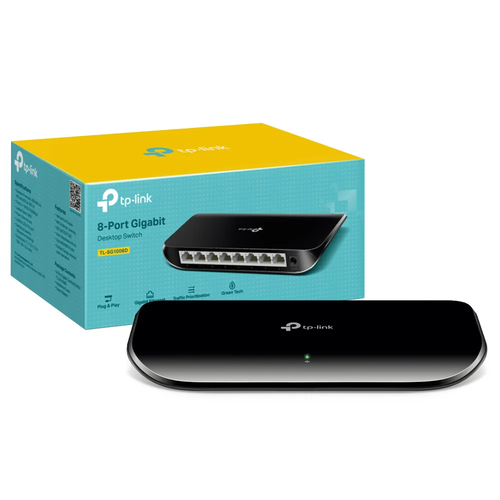 Switch TP-Link 8 Portas 10/100/1000 TL-SG1008D
