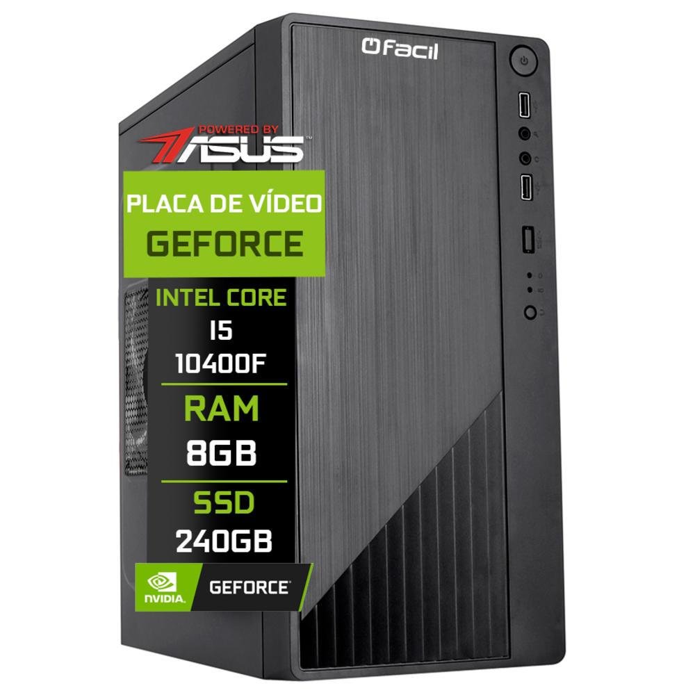 その他 PC ASUS PC Fácil By Asus I5 10400F 8GB SSD 240GB KaBuM