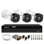 Kit 3 Câmeras Bullet VHL 1220 B Full HD 1080P Lite DVR Gravador Video Intelbras Mhdx 1204 4 Canais