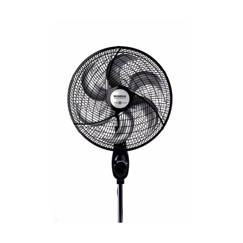 Ventilador De Coluna Mondial Super Power, 40cm, 6 Pás, 140W, 220v, Preto - Vsp-40c-b