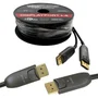 Cabo Displayport Win Cabos 1.4 Fibra Óptica De 20 Metros, Alta Velocidade 32.4gbps