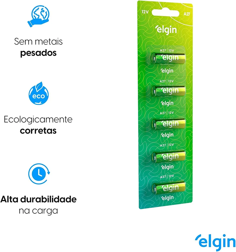 Bateria Alcalina A27 C/5 82196