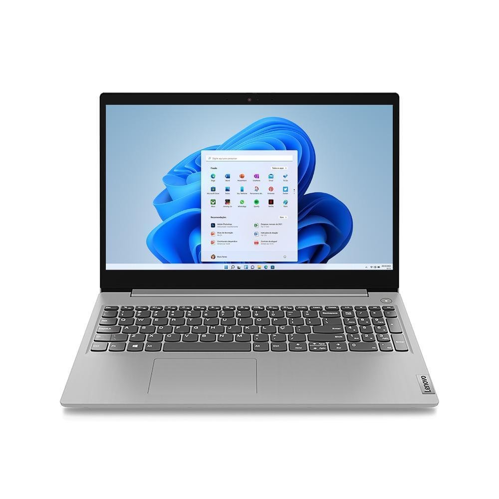 Notebook Lenovo Ultrafino Ideapad 3i, I3-10110u, 4GB RAM, 256 GB SSD, 15.6 HD, Windows 11, Prata - 82bs000jbr Notebook Lenovo Ultrafino Ideapad 3i, I3-10110u, 4GB RAM, 256 GB SSD, 15.6 HD, Windows 11, Prata - 82bs000jbr