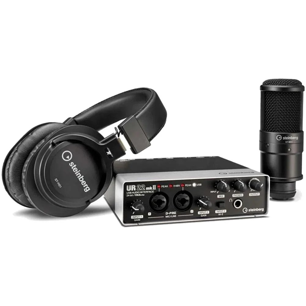 Kit Studio De Gravaço Steinberg Ur22 Mk Interface