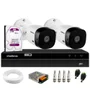 Kit 2 Câmeras Segurança Vhl 1220 B, Full Hd 1080p, Bullet Dvr Intelbras Mhdx 1204, 4 Canais, 2tb Purple