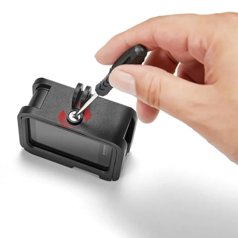 Frame Alumínio Com Encaixe De Microfone Para Gopro 9, 10, 11 E 12