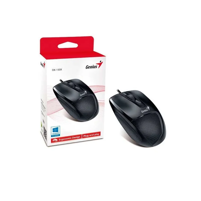 Mouse Genius Ergonômico USB 1000 DPI KaBuM
